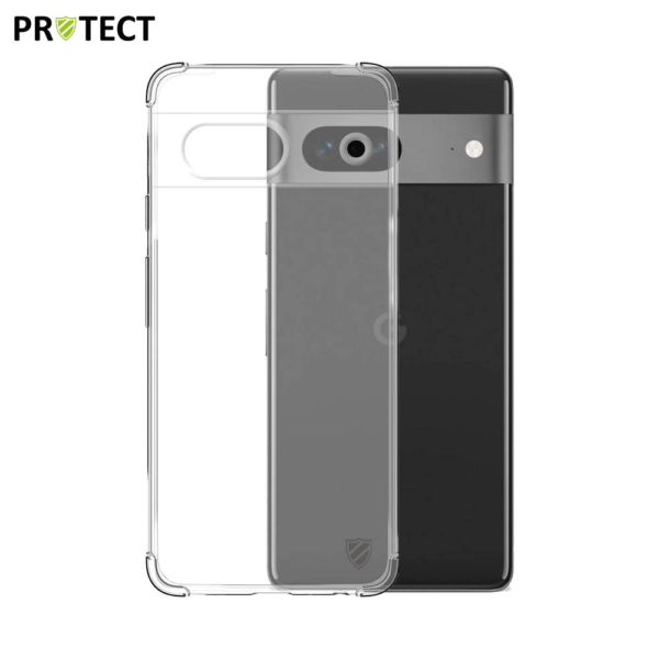 Reinforced Silicone Case PRO TECT for Google Pixel 7 Transparent