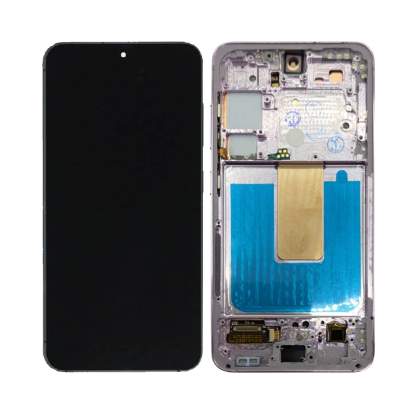 Oled Display Touchscreen with Frame Samsung Galaxy S23 5G S911 Lavender