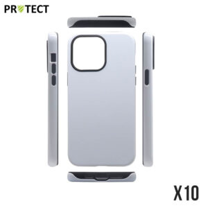 White  Cases for Custom Case Printer PROTECT for Apple iPhone 14 (x10)