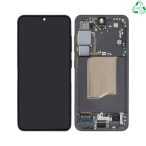 Original Pulled Display Touchscreen with Frame Samsung Galaxy S25 S931 Absolute Black